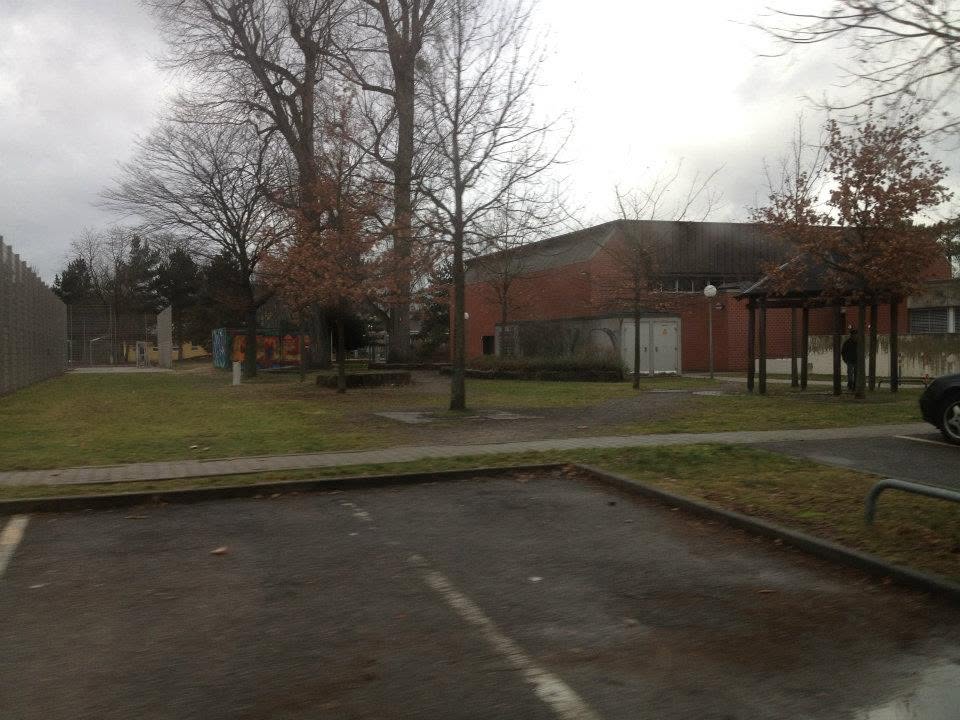 Karlsruhe school cafeteria, gym, etc.. — — in Karlsruhe, Germany.  (shared by An
