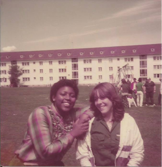 Sheila (Davis & me. — — with Sheila Dee at Germersheim, Germany; Karlsruhe, Germ