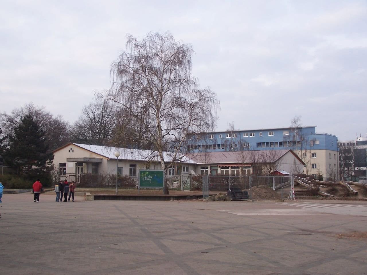 School courtyard 12-04 — *This building was the pre-school when I was there ~198