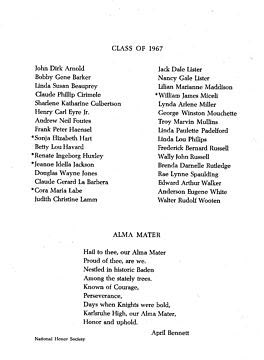 1967 Commencement  (shared by Chris Brace)