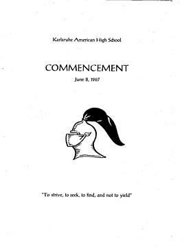 1967 Commencement  (shared by Chris Brace)