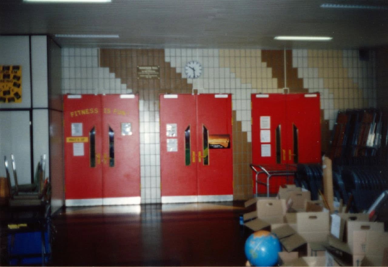 doors to the gymnasium  (shared by Chris Brace)