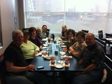 Lunch after going throught the WWll Museum — — in New Orleans, LA.  (shared by E
