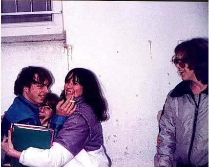 KARLSRUHE GERMANY 1982-1983 IN FRONT OF THE SCHOOL  (shared by Chris Brace)