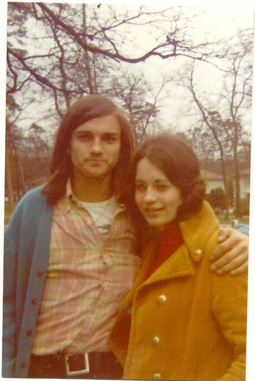 Ronnie Rhinehart & Sharon Beadenkopf in late '72 or early '73  (shared by Less C
