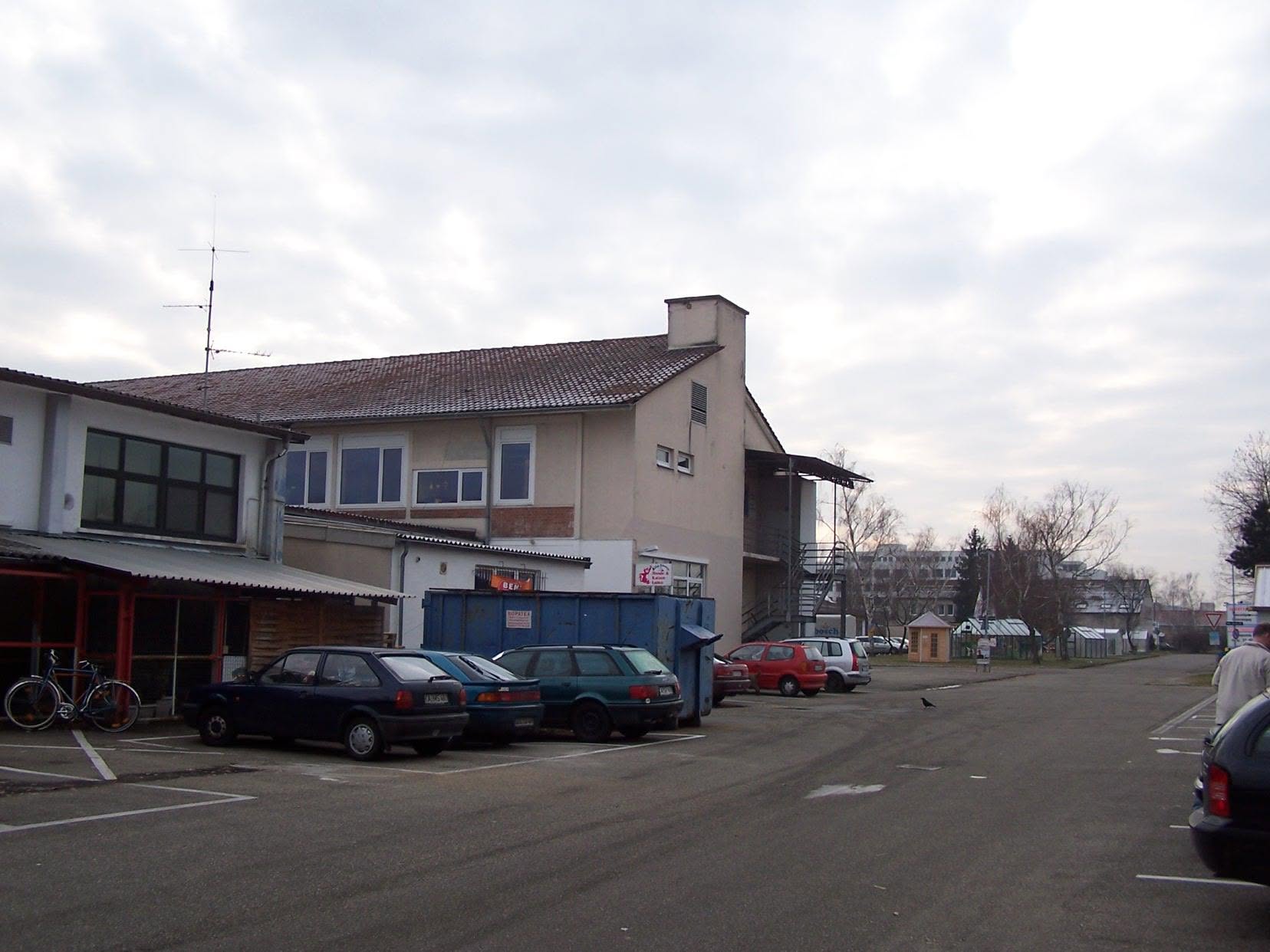 Backside of PX area 12-04 — New Shoppette on the right. Passageway to snackbar a