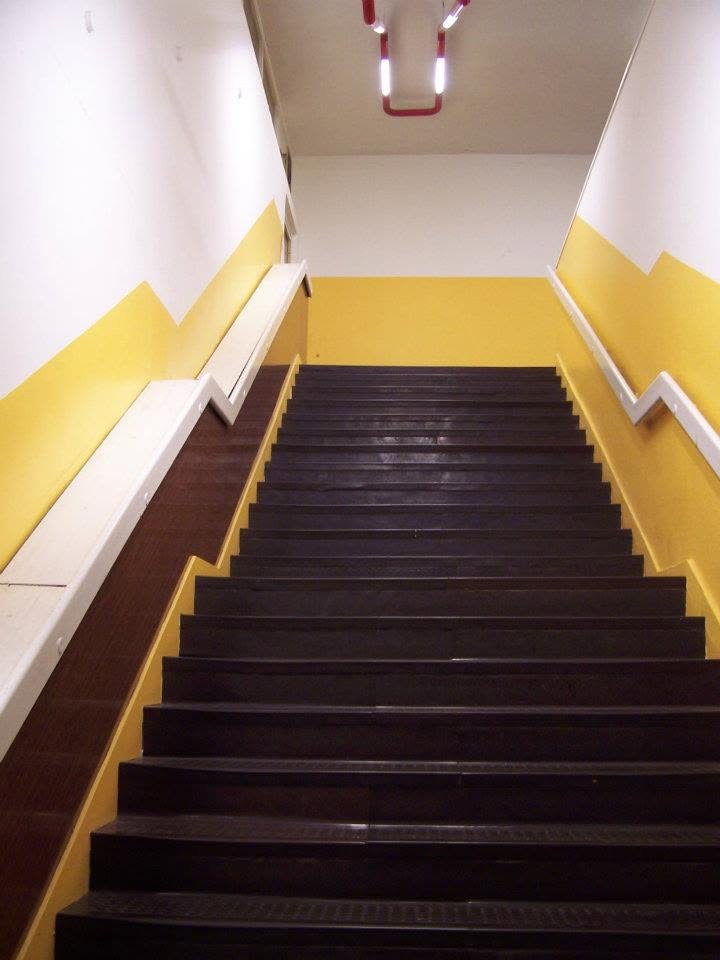 The stairs up to the snackbar. When I left in '92 there was a Baskin Robbins dow