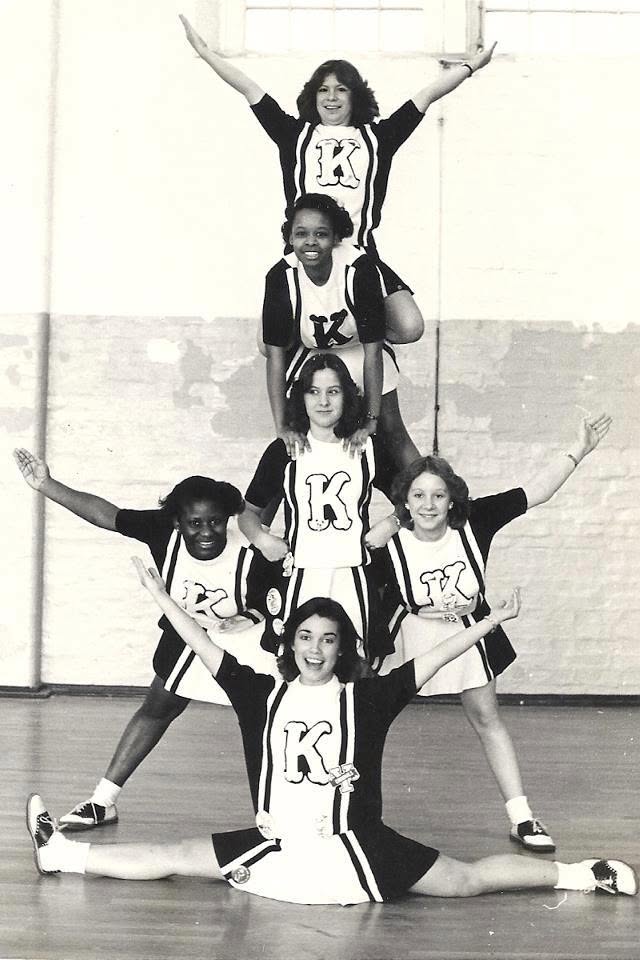1981 KAHS Cheerleaders - Susan Breault, Michelle Dougherty, Monique Ramos, Joann