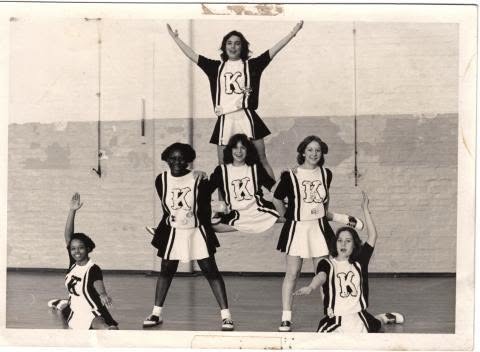 1981 KAHS Cheerleaders - Susan Breault, Michelle Dougherty, Monique Ramos, Joann
