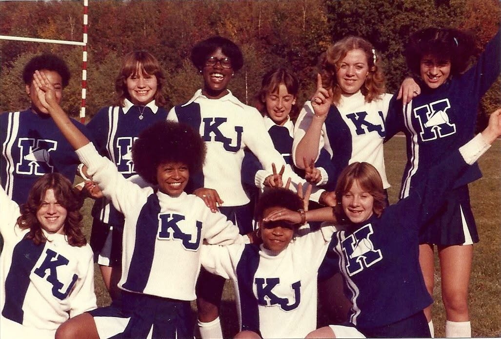 Karlsruhe DYA Cheerleaders. — — with Diane Buttweiler in Karlsruhe, Germany.  (s