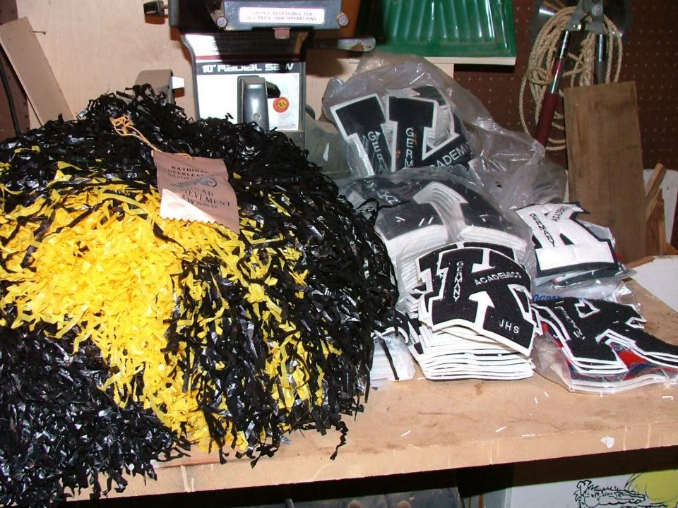 Pom Pom's from cheerleaders — — in Topeka, KS.  (shared by Jack Lister)