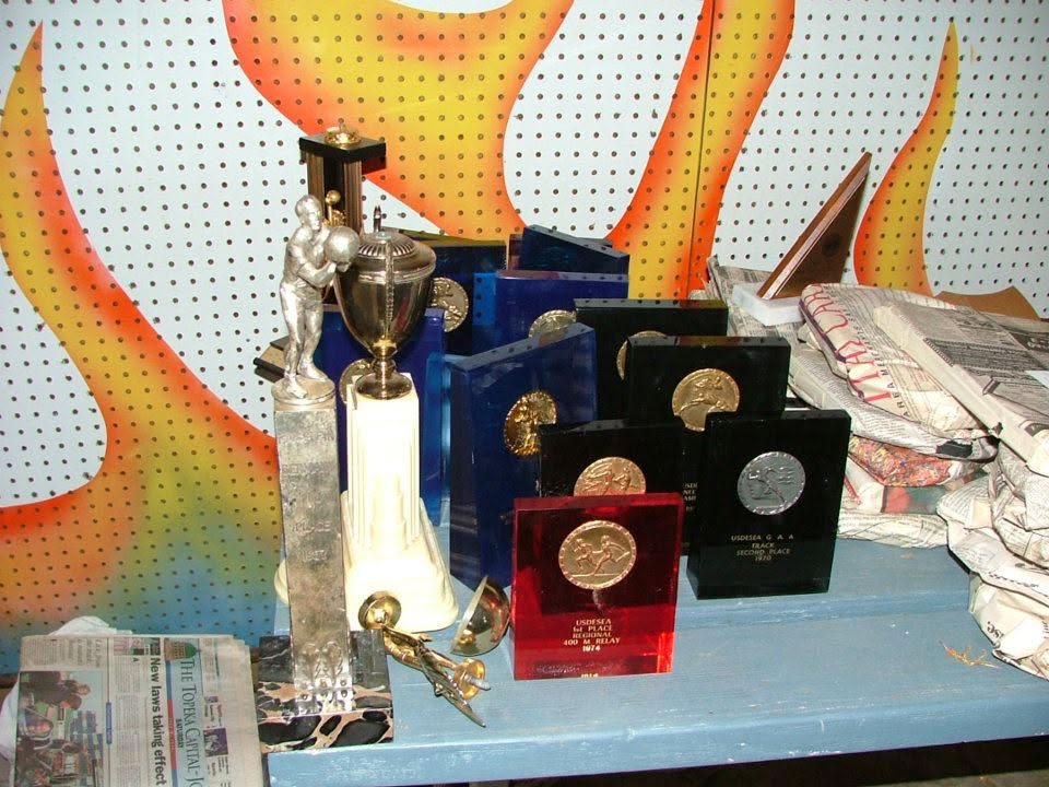 Trophies and awards. — — in Topeka, KS.  (shared by Jack Lister)
